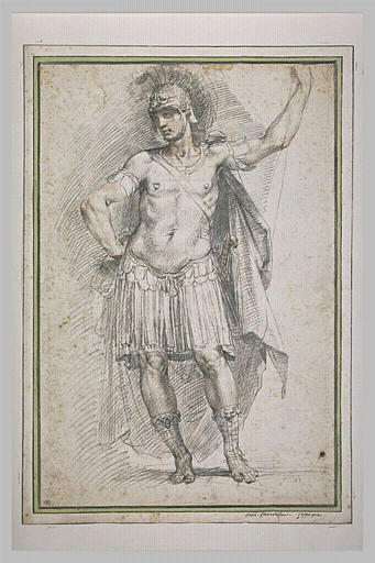 Etude d'une figure de guerrier : David