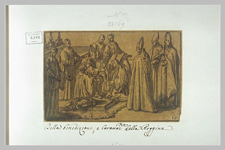 Bénédiction et couronnement d'une reine