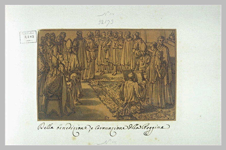 Bénédiction et couronnement d'une reine