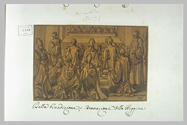 Bénédiction et couronnement d'une reine