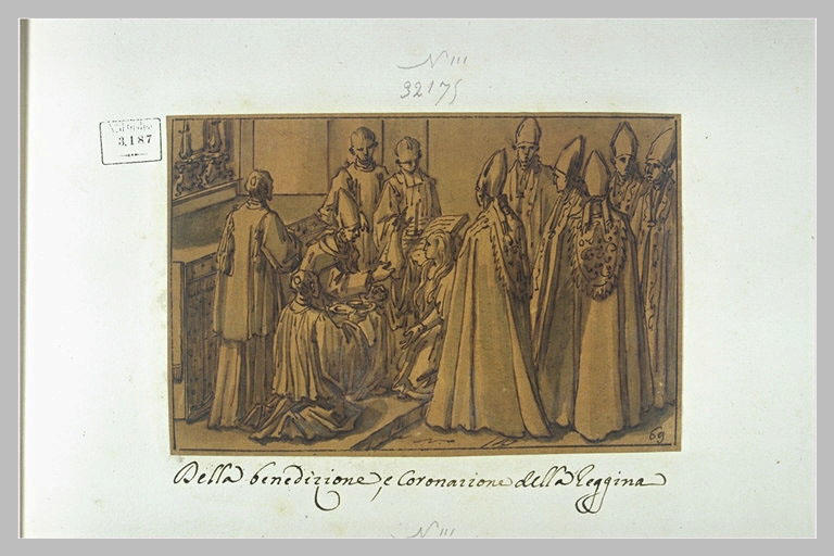 Bénédiction et couronnement d'une reine