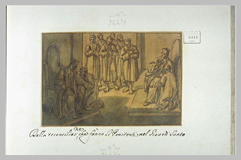 Confession des pénitents le Jeudi saint