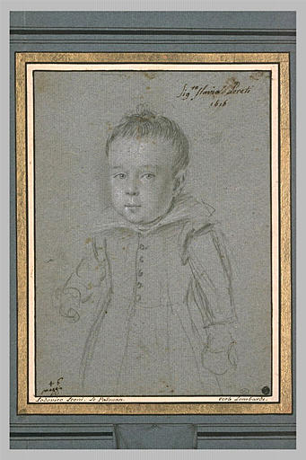 Portrait d'enfant, vu à mi-corps et de face