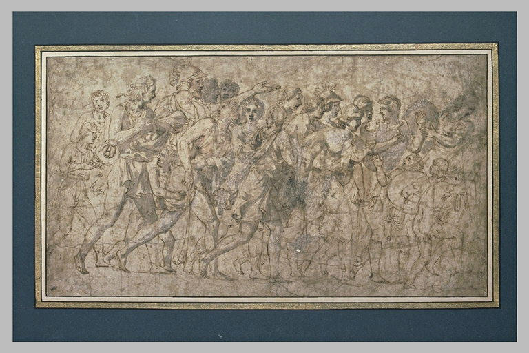 Frise antique, convoi militaire