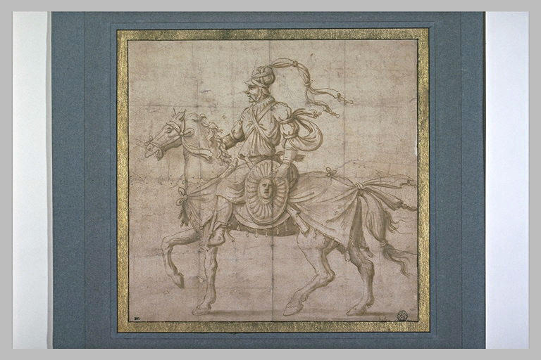 Cavalier oriental, de profil