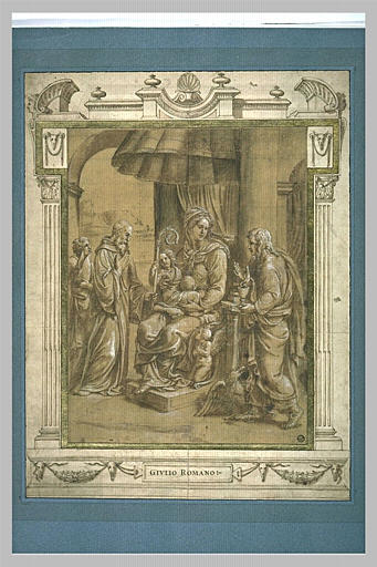 Vierge à l'Enfant avec saint Benoît et saint Jean l'Evangéliste