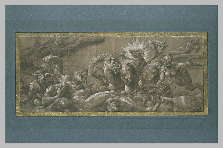 Apollon sur le Char et des signes du Zodiaque : allégorie du Printemps