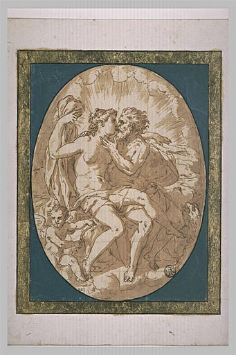 Jupiter et Sémélé enlacés