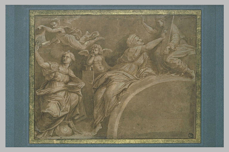 Les Sibylles de Cumes et de Perse et trois anges