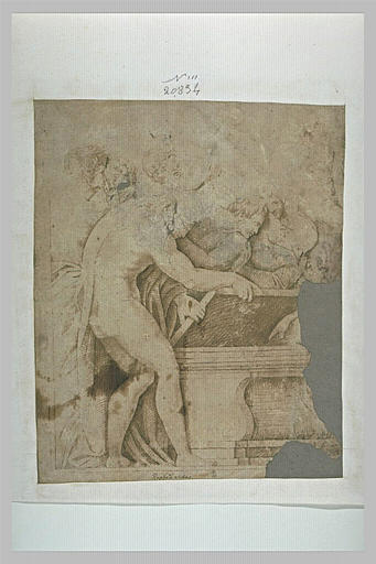 Figures auprès d'un coffre ouvert