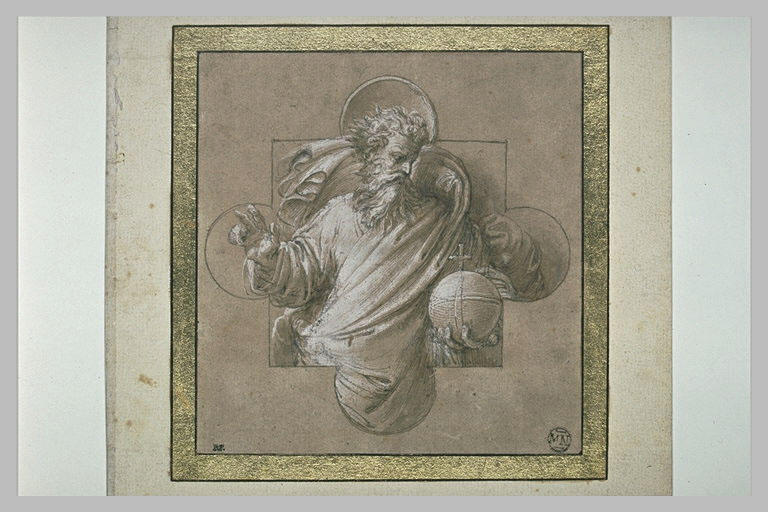 Dieu le Père bénissant et tenant la sphère