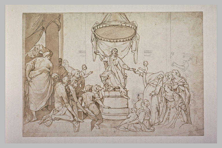 Le Christ prêchant dans le temple et convertissant Marie Madeleine