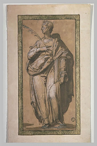 Sainte Lucie tenant un livre et une palme