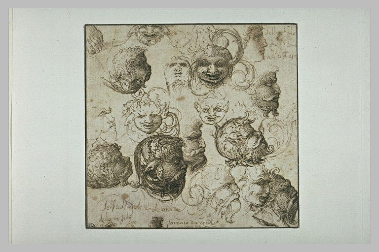 Etudes de masques-feuilles