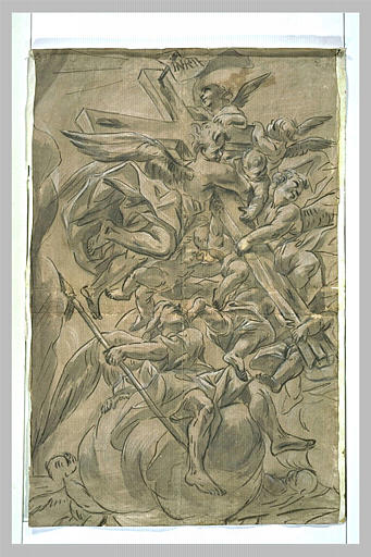 Des anges portant la Croix