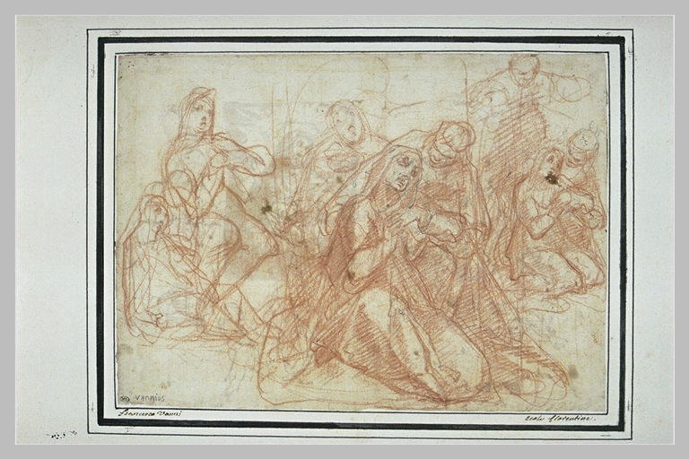 Trois études pour un évanouissement de la Vierge