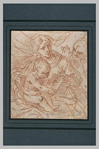 La Vierge apprenant à lire à l'Enfant Jésus