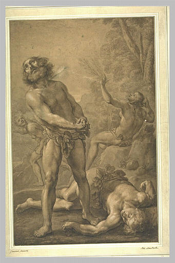Adam et Eve pleurant la mort d'Abel