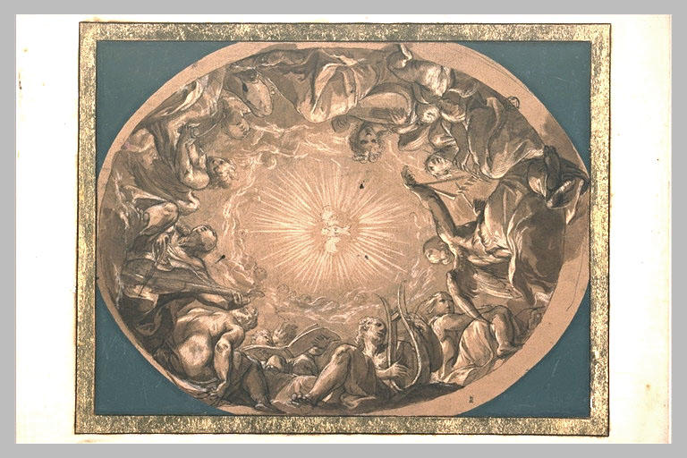 Les Anges chantant les louanges du Saint-Esprit