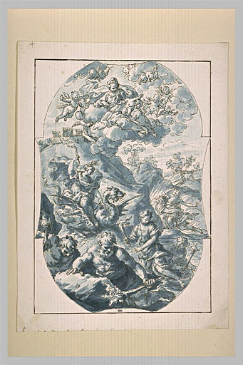 Enlèvement de Proserpine, Apparition de la Vierge à l'Enfant