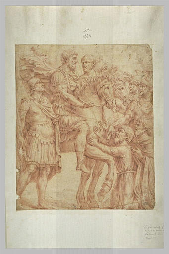 Soumission de prisonniers barbares devant Marc Antoine