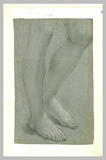 Les deux jambes nues d'une figure