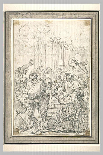 Les apôtres au tombeau de la Vierge