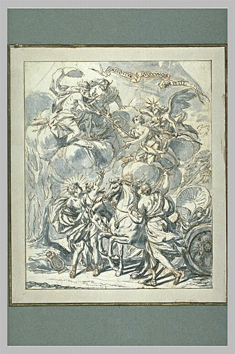 Jupiter, Diane, Apollon et un char