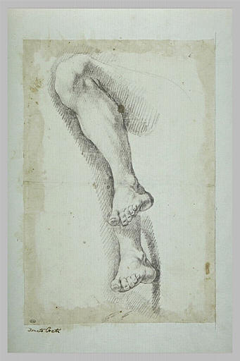 Deux études de jambe gauche