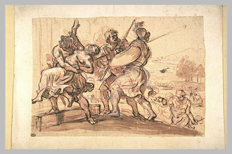 Enlèvement d'une femme par des soldats