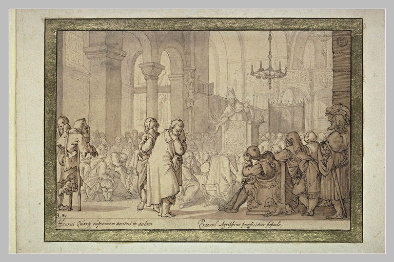 Saint Annon prêchant