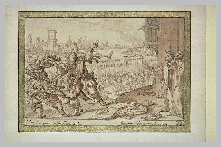 Le comte Henri, moine infidèle, s'enfuit du couvent