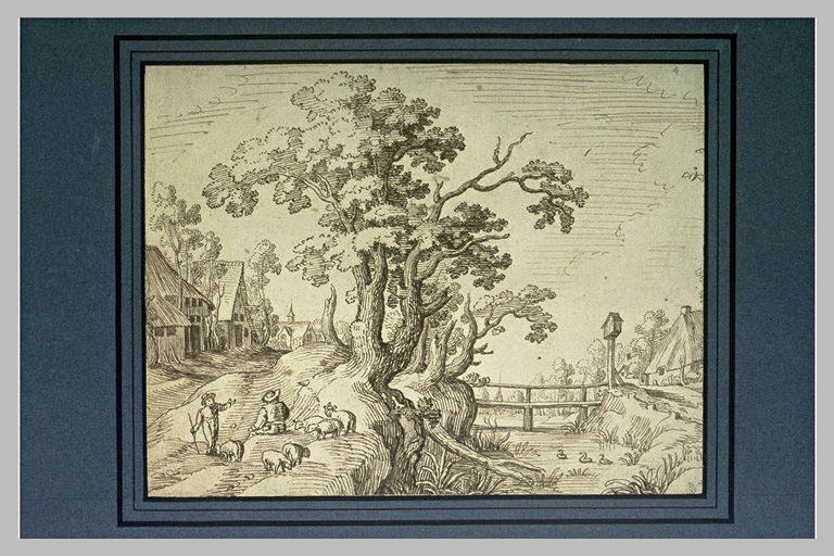 Village traversé par une rivière