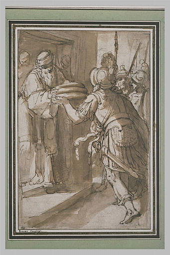 Abraham offrant le pain à Melchisedech