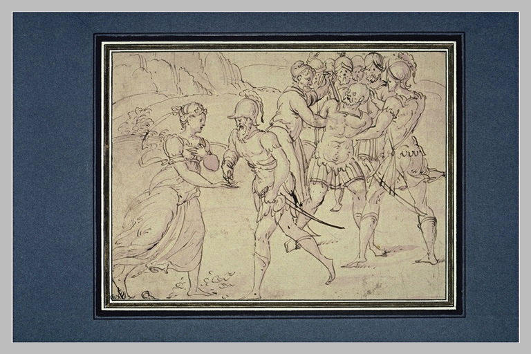 Dalila livrant Samson et recevant le prix de sa trahison