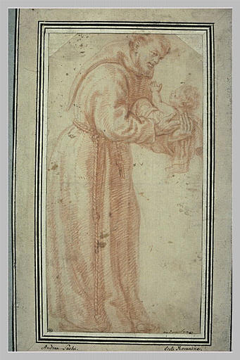 Saint François tenant l'Enfant dans ses bras