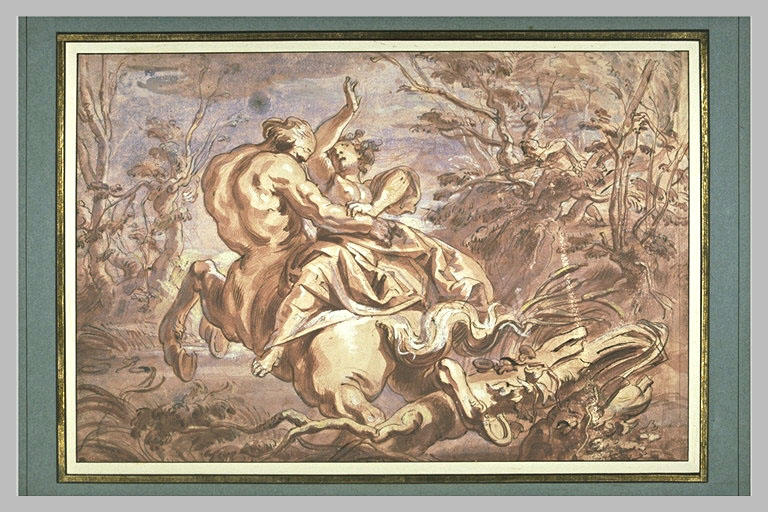 Nessus enlevant Déjanire