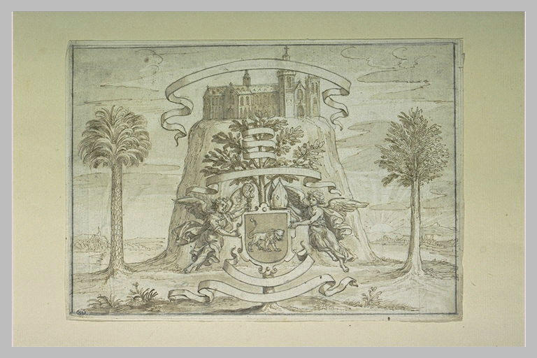 Armoiries d'un abbé mitré