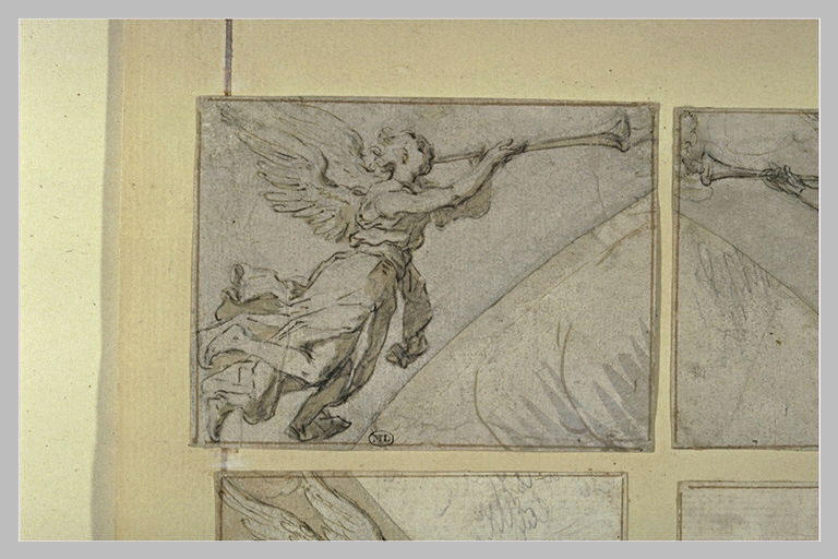 Un ange sonnant de la trompette