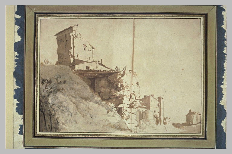 Bâtiments en partie ruinés