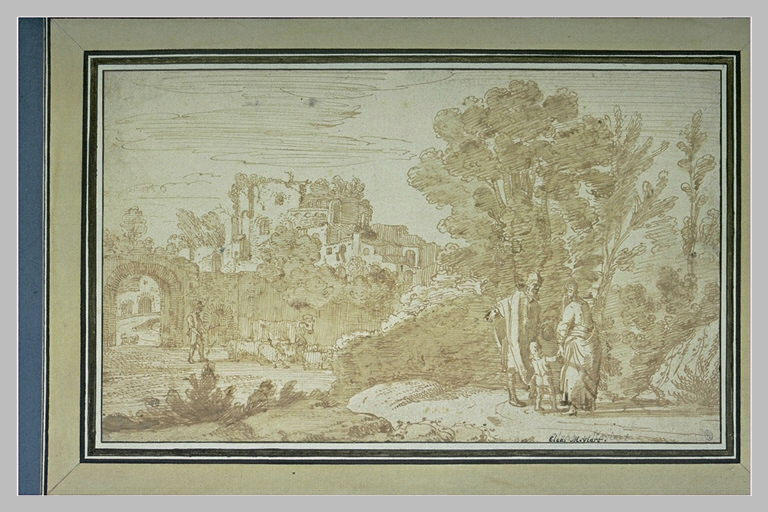 Paysage avec Abraham renvoyant Agar