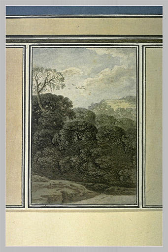 Lisière d'un bois touffu