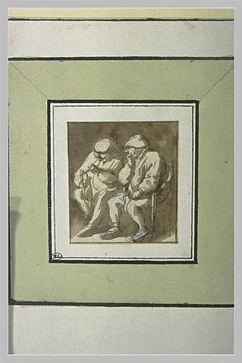 Deux fumeurs assis