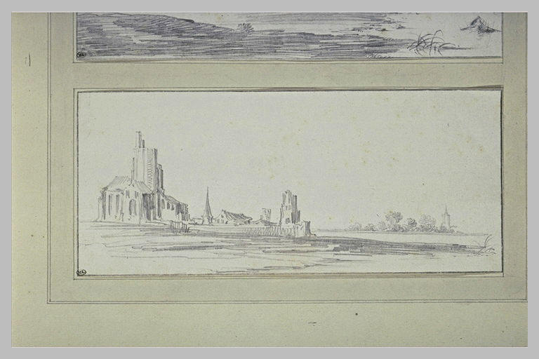 Village au bord d'une rivière