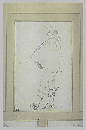 Etude de costume pour un jeune seigneur