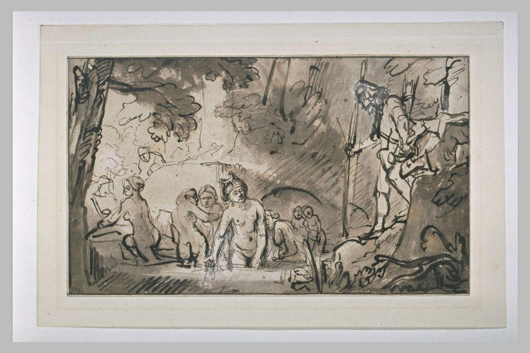 Diane surprise au bain par Actéon