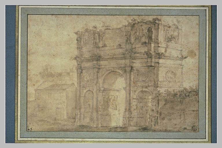 L'arc de triomphe de Constantin, à Rome