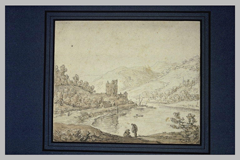 Une rivière défendue par une place-forte, au fond d'une vallée