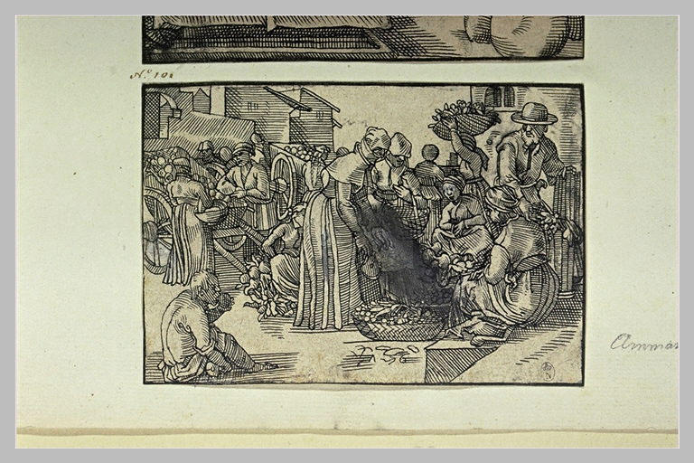 Des marchands de fleurs, de légumes ou de fruits sur un marché