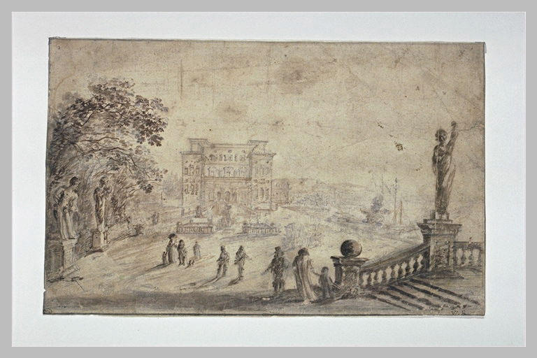 Vue de la maison de plaisance du Grand Duc de Florence à Livourne